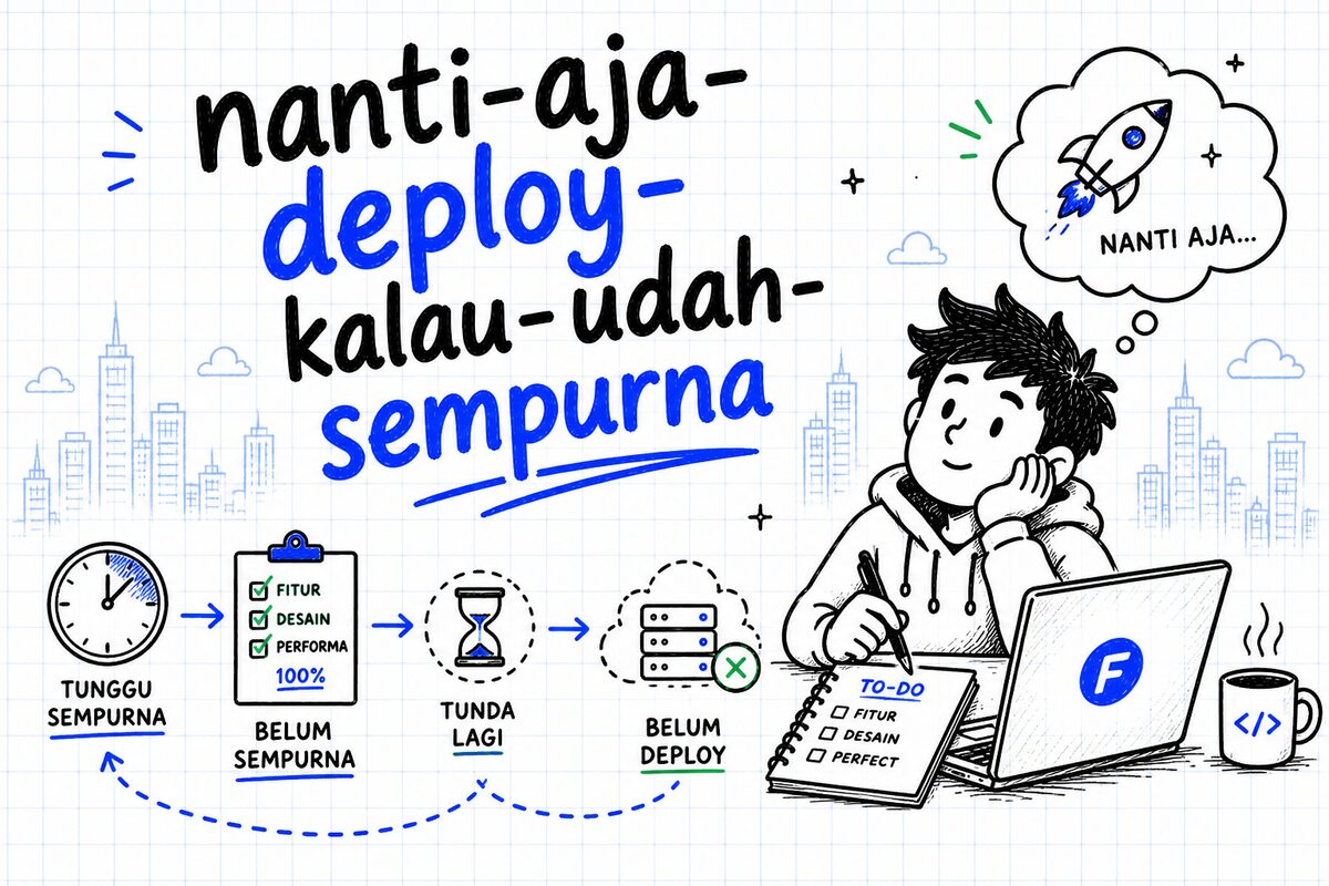 “Nanti Aja Deploy Kalau Udah Sempurna.”